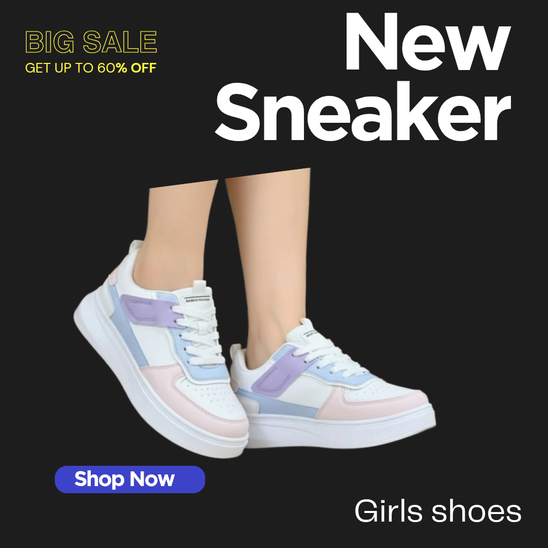 Deals4you Sneakers For Women (White , 6)
