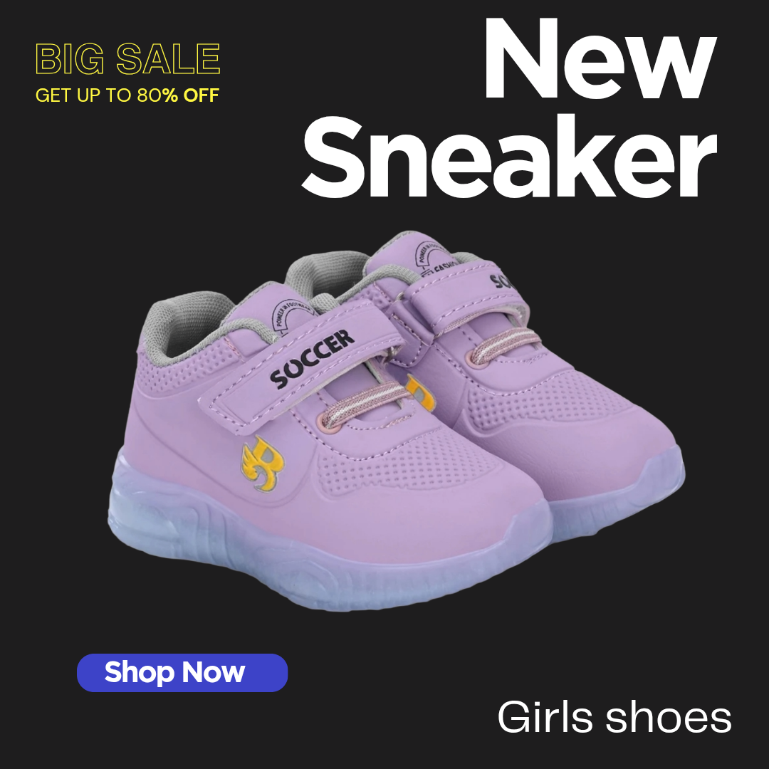 Birde Velcro Sneakers For Boys & Girls (Purple, 2-2.5 Years)
