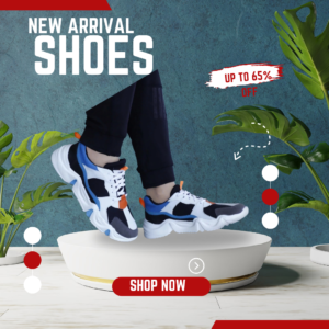 K' Footlance Men's Lightweight Breathable Lace Up Casual Sport Shoes Sneakers Running Shoes For Men (Blue , 8)