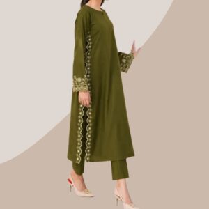 Women Embroidery Kurti With Pente