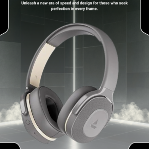 boAt Rockerz 413,60H Battery,ENx, BEAST Mode, Dual Pair, Stream Ad Free Music via App Bluetooth Headset (Ash Grey, On the Ear)