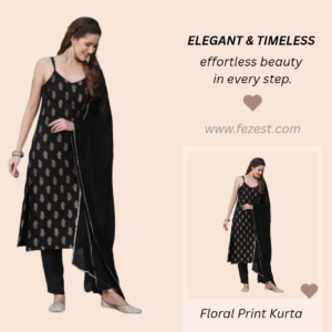 BELLNOW Floral Print Kurta, Trouser/Pant & Dupatta Set