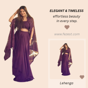 Wine Purple Sequin Work Lehenga Choli with Designer Dupatta for Women | Party Wear Ethnic Set